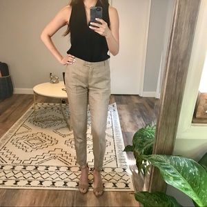 Zara Linen Ankle Pants